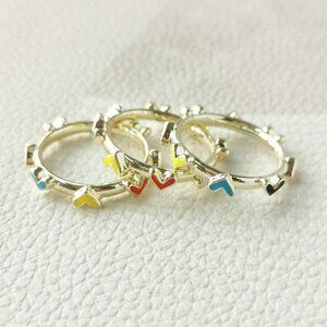 Kendra Scott Haven Heart Ring Set Of 3 | Gold ｜ #7